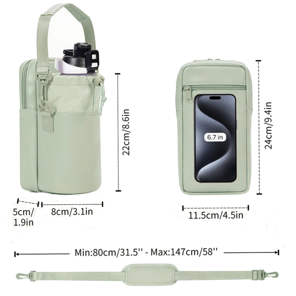 Little Sipper Kids Bottle Bag - Mint Green