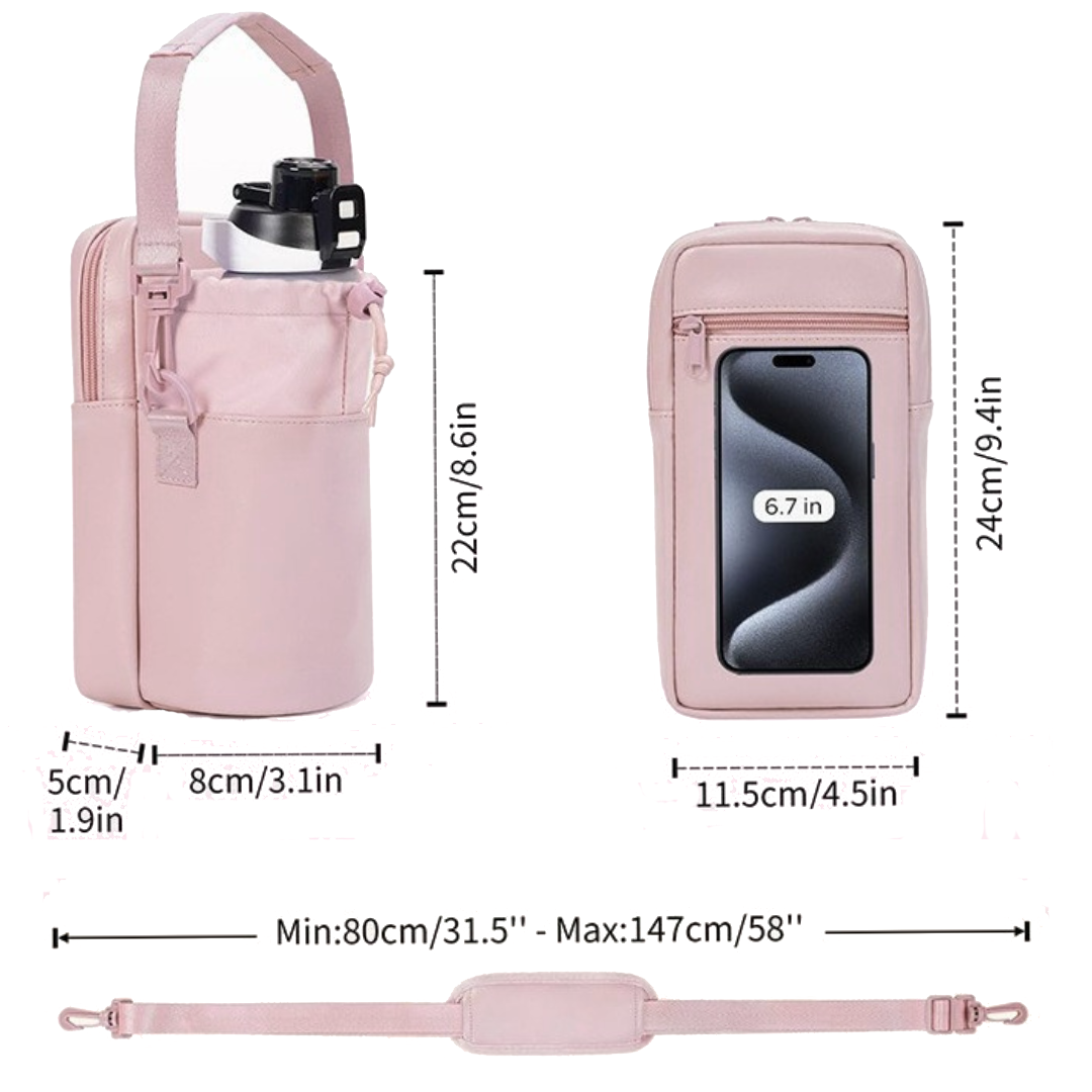 Little Sipper Kids Bottle Bag - Pink