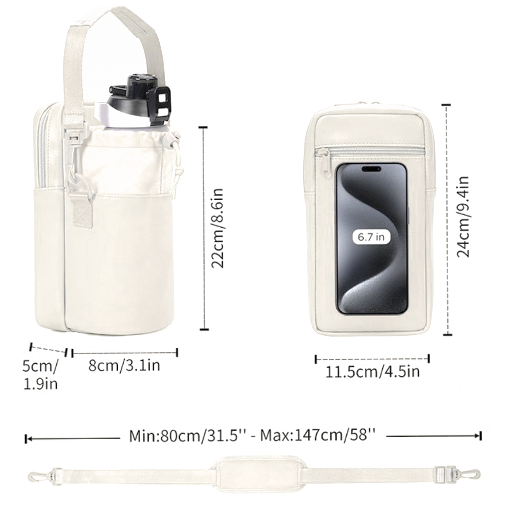 Little Sipper Kids Bottle Bag - Beige