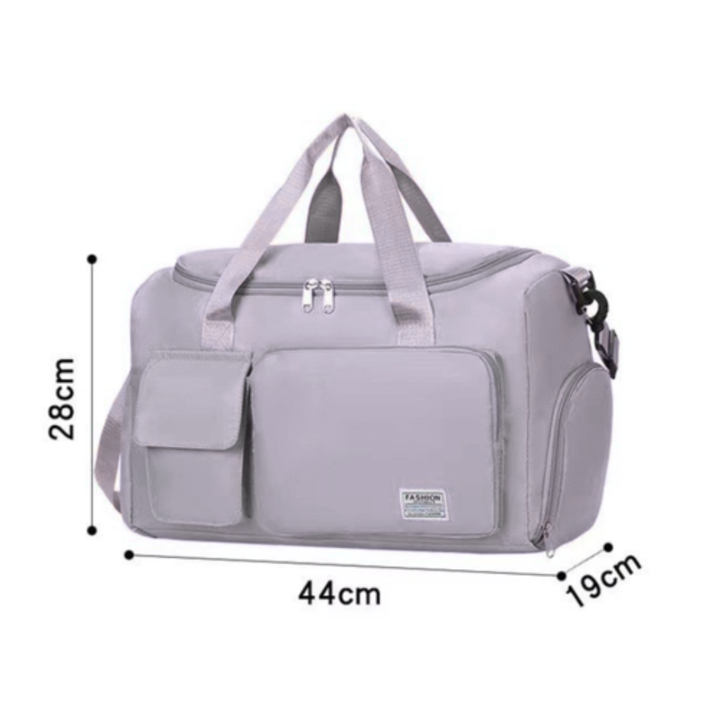 Twirl & Train Dance and Sport Duffel Bag - Grey